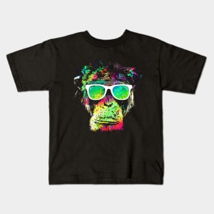 Technicolor Monkey Kids T-Shirt